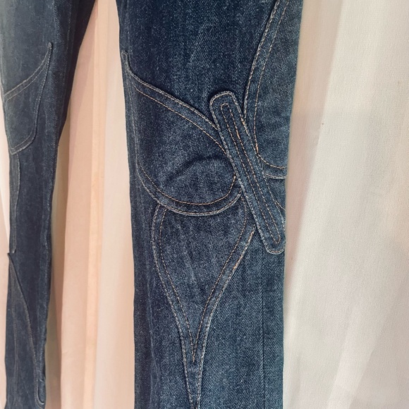 Dolce &Gabbana butterfly vintage low rise jeans - Picture 9 of 11